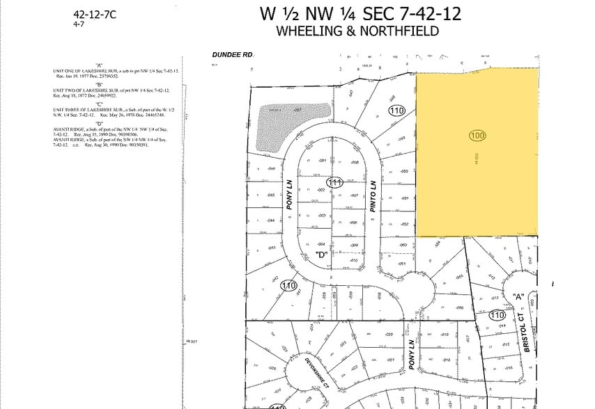 4125-4193 Dundee Rd, Northbrook, IL for lease - Plat Map - Image 2 of 16