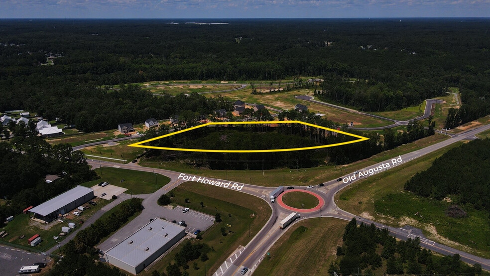 0 Fort Howard Rd & Old Augusta Rd S, Rincon, GA for sale - Aerial - Image 1 of 3