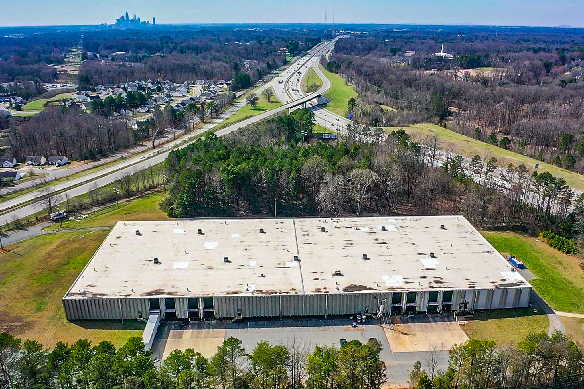 6601 N I-85 Service Rd, Charlotte, NC for lease Aerial- Image 1 of 3