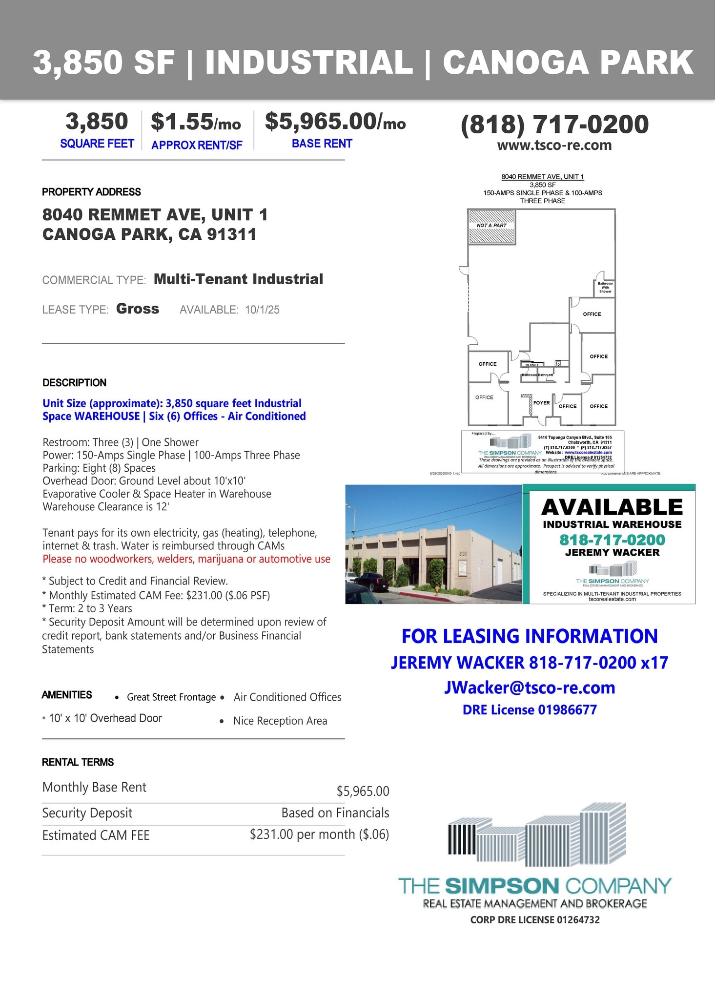 8030-8040 Remmet Ave, Canoga Park, CA for lease Building Photo- Image 1 of 1