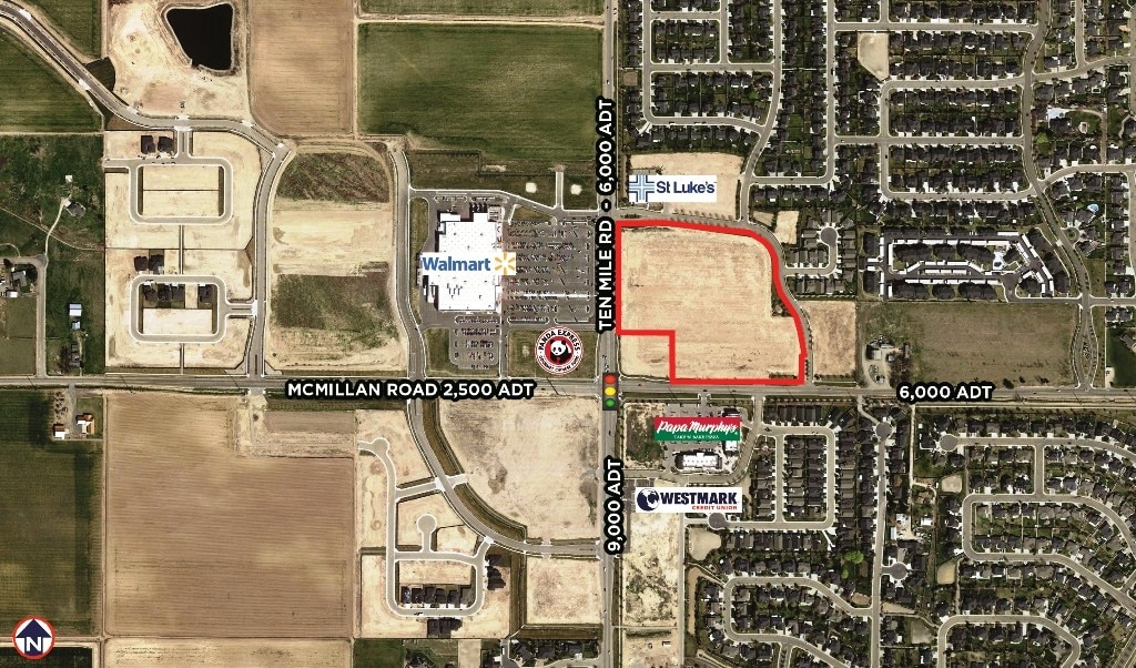 10 MILE Rd, Meridian, ID for sale Aerial- Image 1 of 1