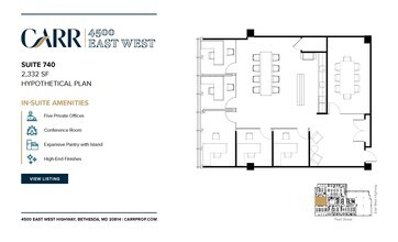 4500 East West Hwy, Bethesda, MD for lease Floor Plan- Image 2 of 2
