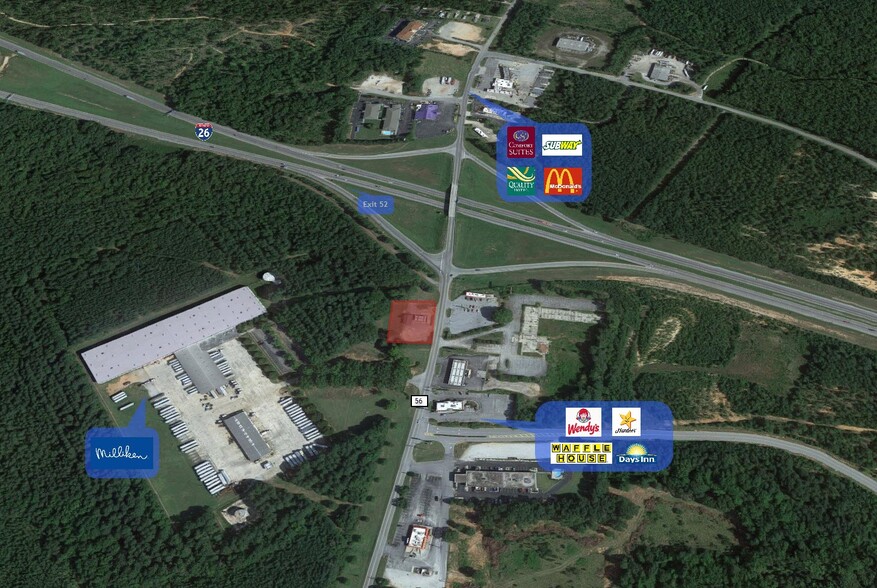 12501 Highway 56 N, Clinton, SC for lease - Aerial - Image 2 of 2