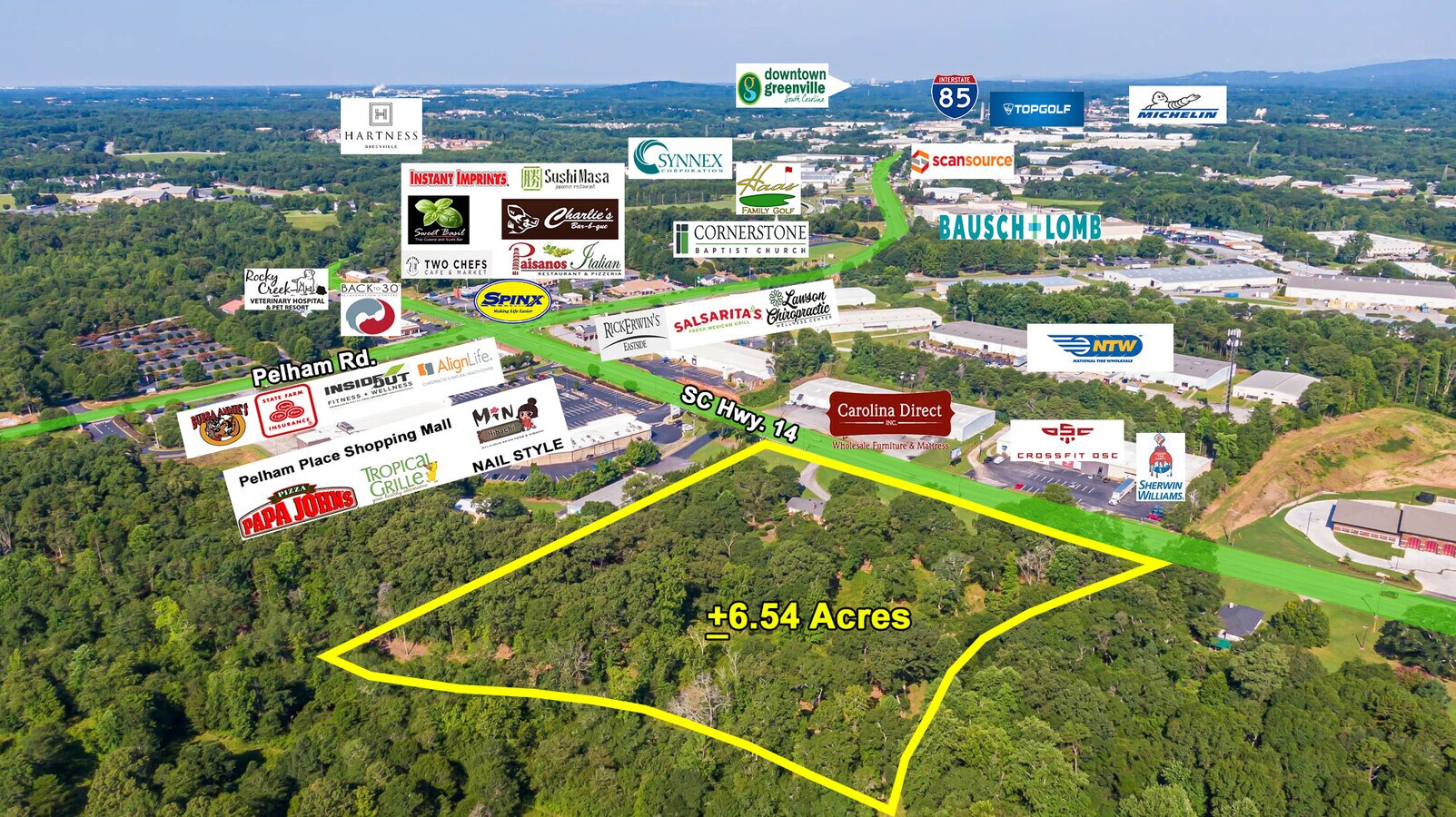 Greer Sc Zoning Map 3085 Sc-14, Greer, Sc 29650 - Land For Sale | Spencerhines.com