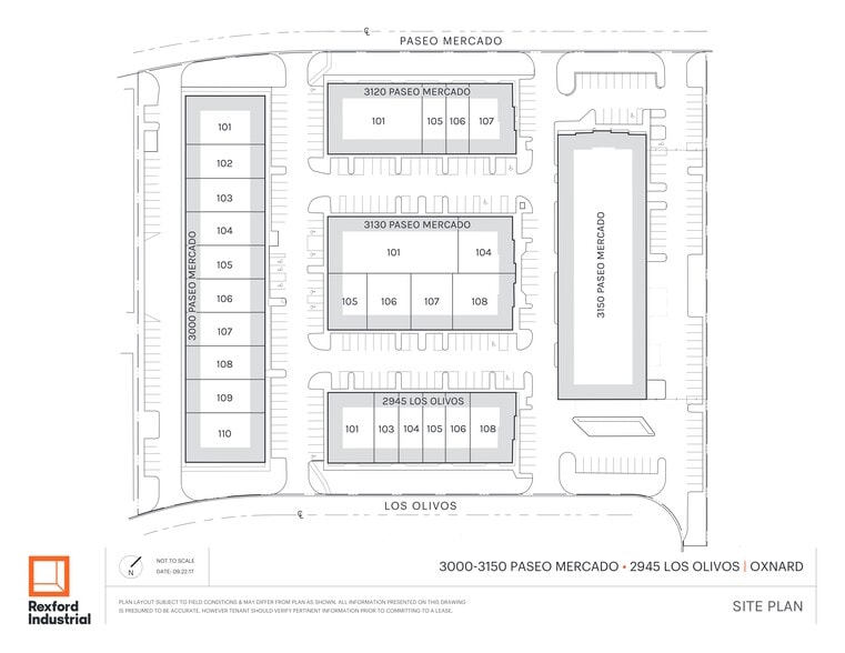 3000 Paseo Mercado, Oxnard, CA for lease - Site Plan - Image 1 of 5