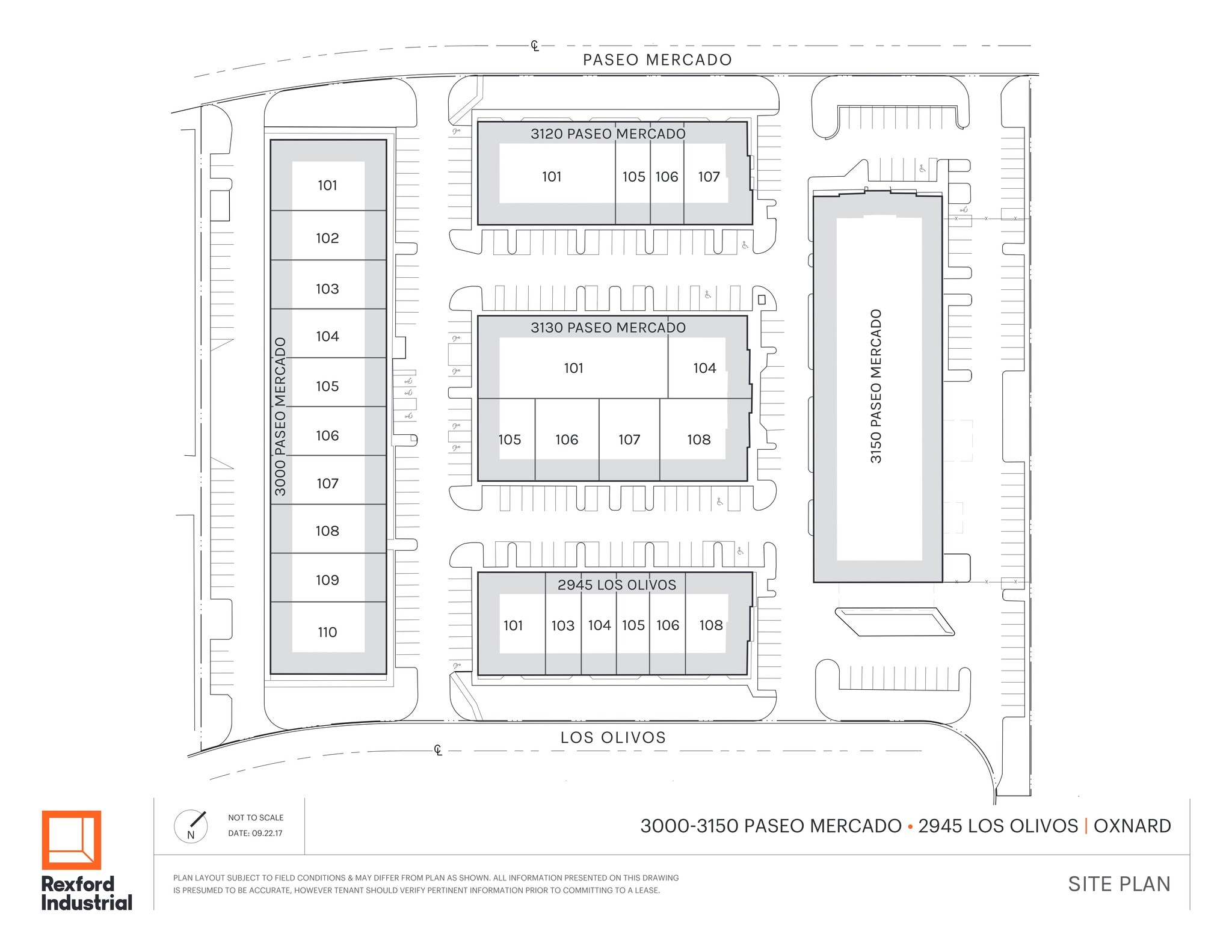 3000 Paseo Mercado, Oxnard, CA for lease Site Plan- Image 1 of 6