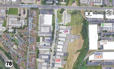 3663 Cherry Rd, Memphis, TN - AERIAL  map view