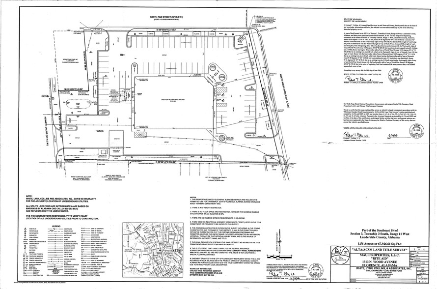 1313 N Wood Ave, Florence, AL for lease - Site Plan - Image 3 of 3