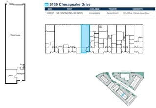9103-9117 Chesapeake Dr, San Diego, CA for lease Floor Plan- Image 2 of 2