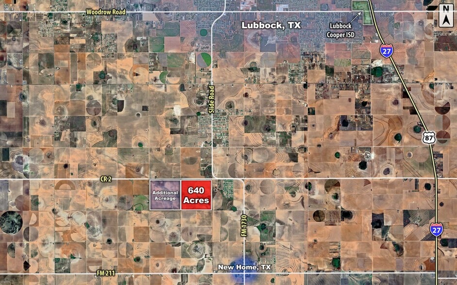 SWC S Slide & County Road 2 rd, Tahoka, TX for sale - Aerial - Image 2 of 3