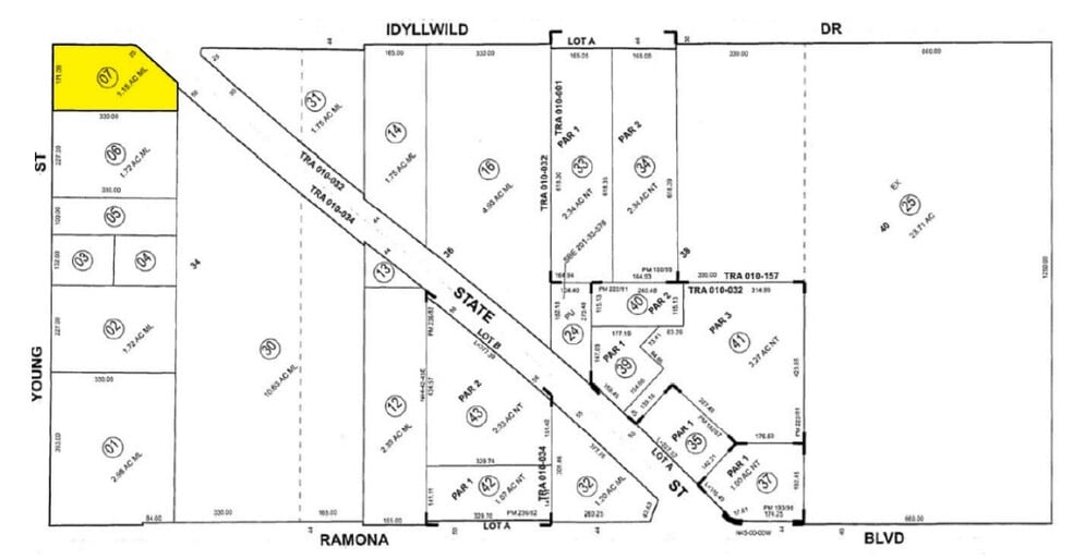 870 N Idyllwild Dr, San Jacinto, CA for sale - Plat Map - Image 2 of 2