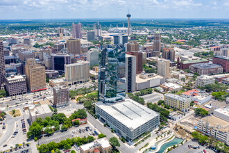 111 W Houston St, San Antonio, TX - aerial  map view