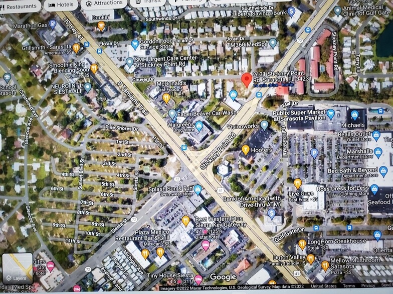 2131 Stickney Point Rd, Sarasota, FL for lease - Aerial - Image 2 of 2