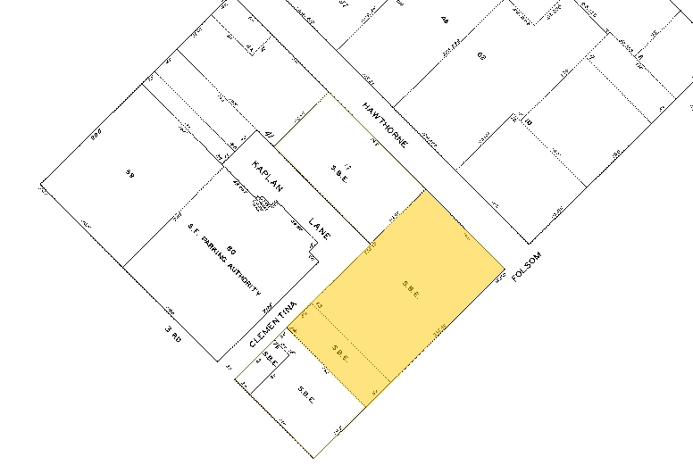 680 Folsom St, San Francisco, CA for lease - Plat Map - Image 2 of 5