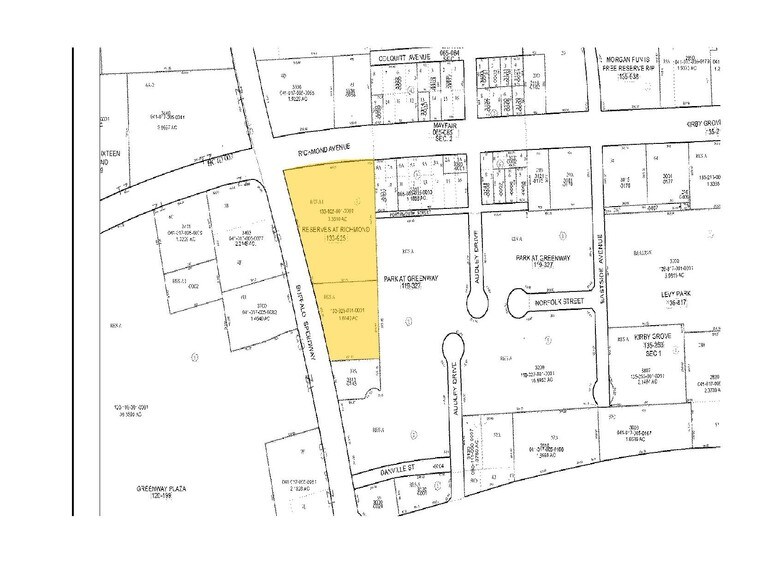 3737 Buffalo Speedway Ave, Houston, TX for lease - Plat Map - Image 2 of 30