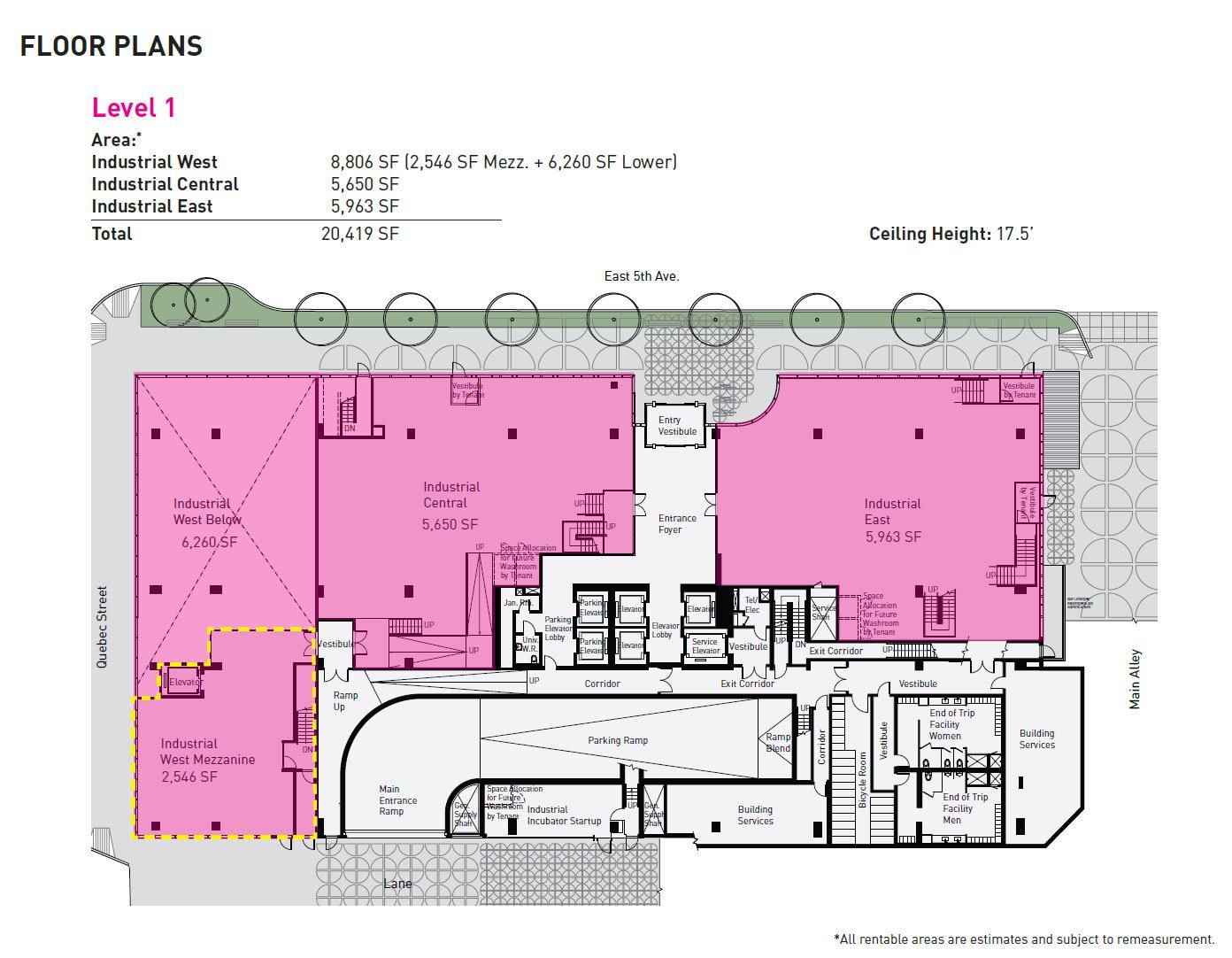 110 E 5th Ave, Vancouver, BC for lease Floor Plan- Image 1 of 1