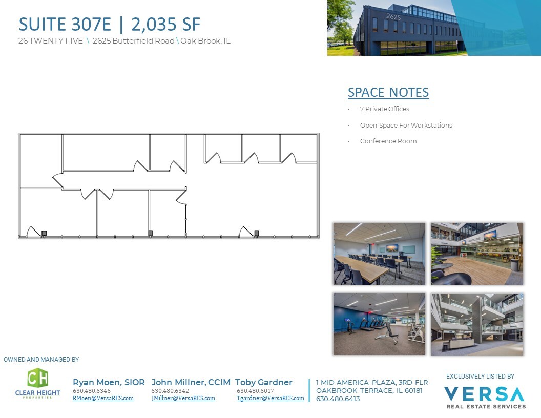 2625 Butterfield Rd, Oak Brook, IL for lease Floor Plan- Image 1 of 1