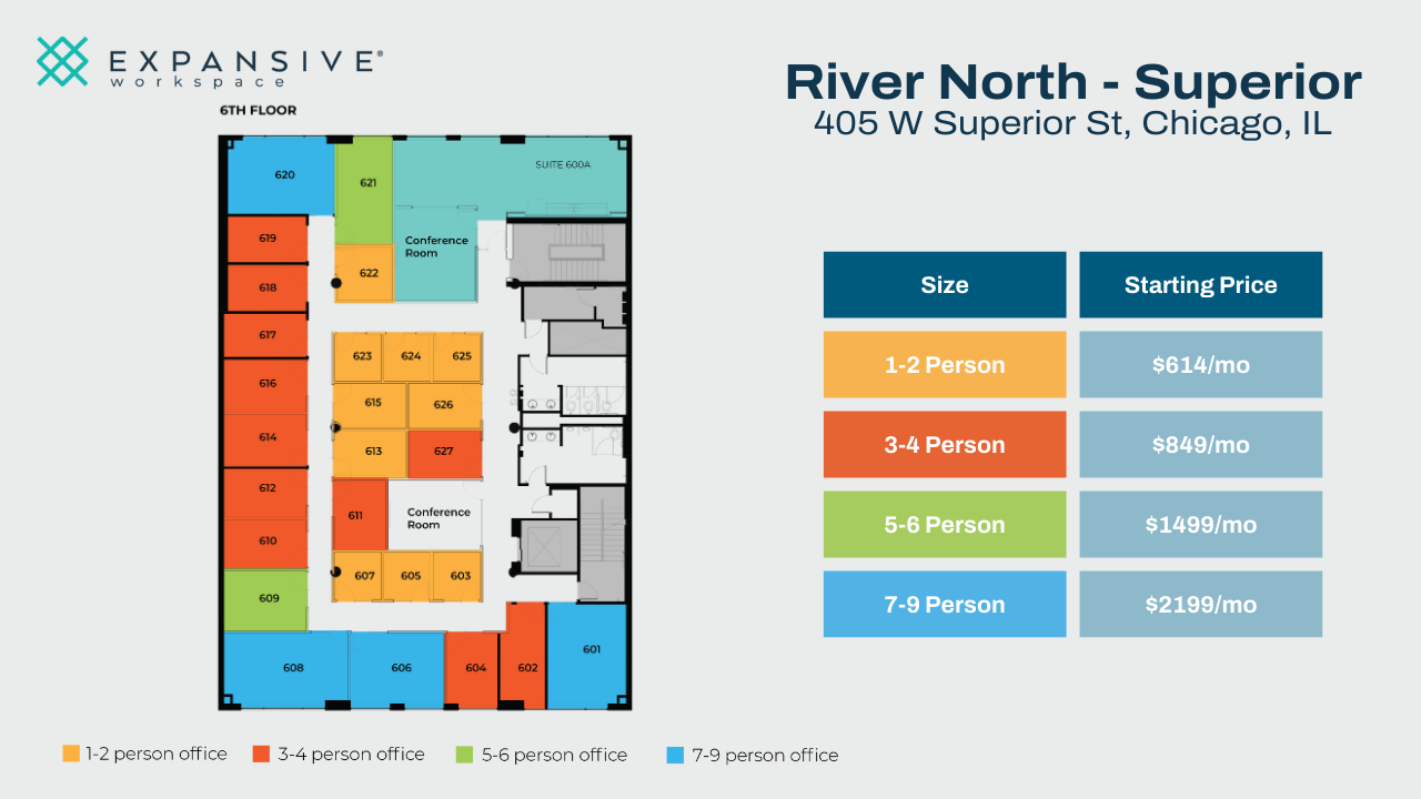 405 W Superior St, Chicago, IL for lease Floor Plan- Image 1 of 5