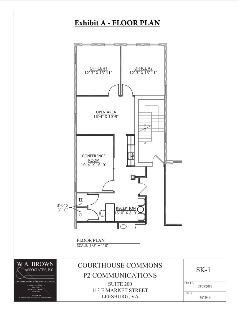 111-113 E Market St, Leesburg, VA for lease Floor Plan- Image 1 of 1