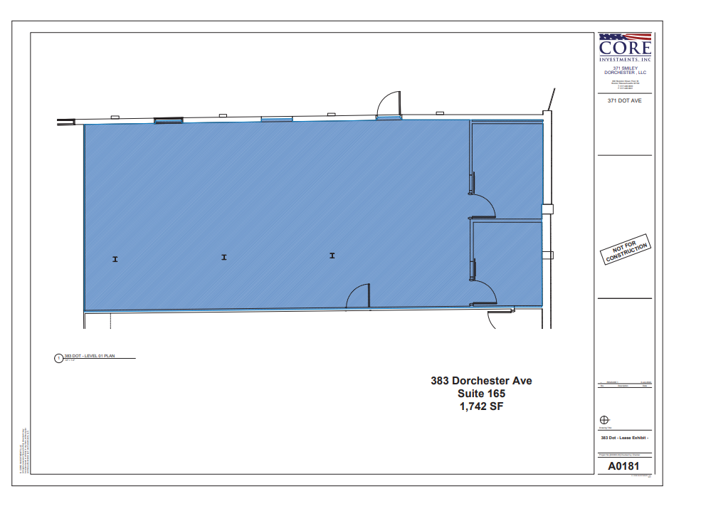 371 Dorchester Ave, South Boston, MA for lease Floor Plan- Image 1 of 1