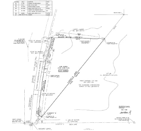 NEC Rt 231 & Beck Rd, Lafayette, IN for sale - Site Plan - Image 2 of 2
