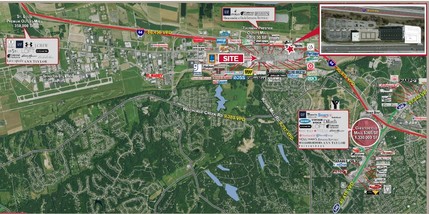 16889 Chesterfield Airport Rd, Chesterfield, MO - aerial  map view