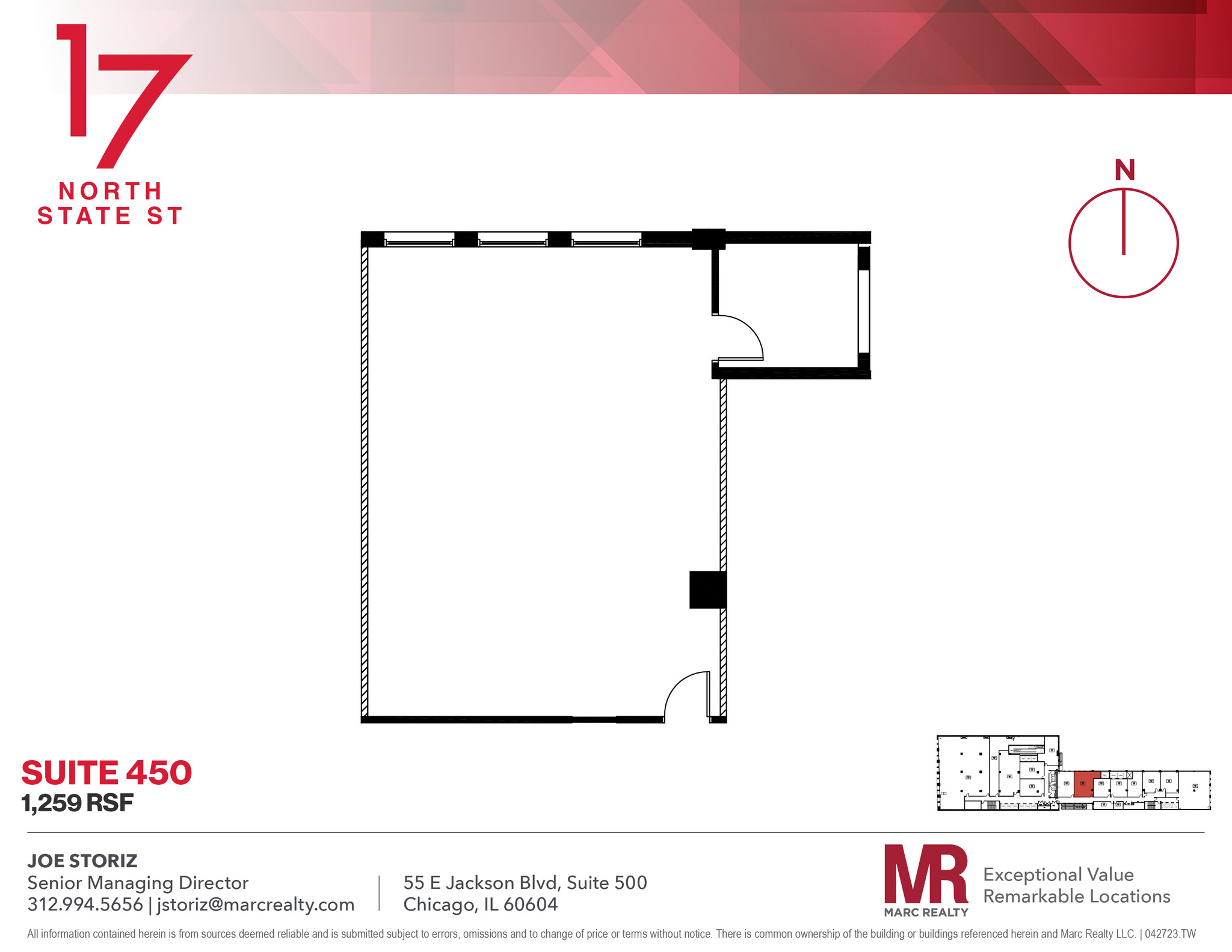 17 N State St, Chicago, IL for lease Floor Plan- Image 1 of 3