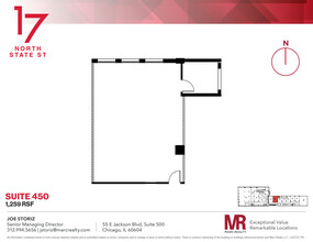 17 N State St, Chicago, IL for lease Floor Plan- Image 1 of 3