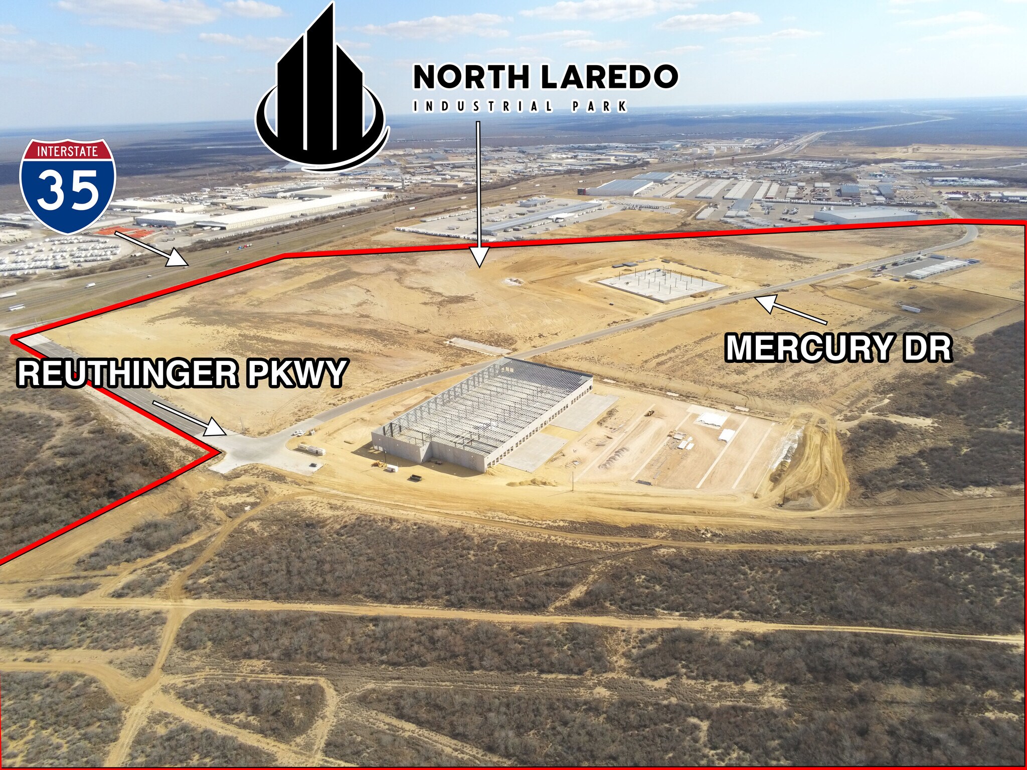 IH-35 Frontage Rd & Reuthinger Pkwy Pkwy, Laredo, TX for sale Aerial- Image 1 of 1