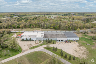 1341 E Pine Hill Ave, White Cloud, MI - aerial  map view