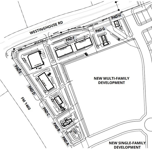 SE Corner Westinghouse Road and FM 1460, Georgetown, TX for lease - Site Plan - Image 3 of 3