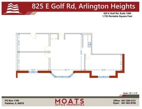 825 E Golf Rd, Arlington Heights, IL for sale Floor Plan- Image 1 of 1