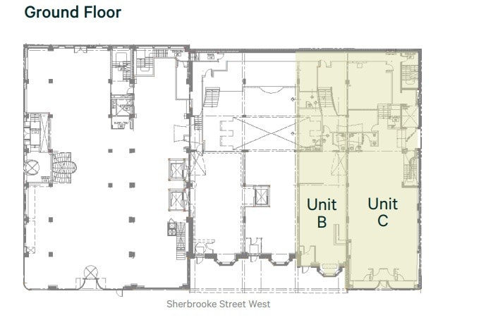 1316-1330 Rue Sherbrooke E, Montréal, QC for lease Floor Plan- Image 1 of 2