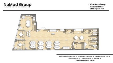 1237-1239 Broadway, New York, NY for lease Floor Plan- Image 1 of 7