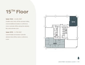 600 B St, San Diego, CA for lease Floor Plan- Image 1 of 1