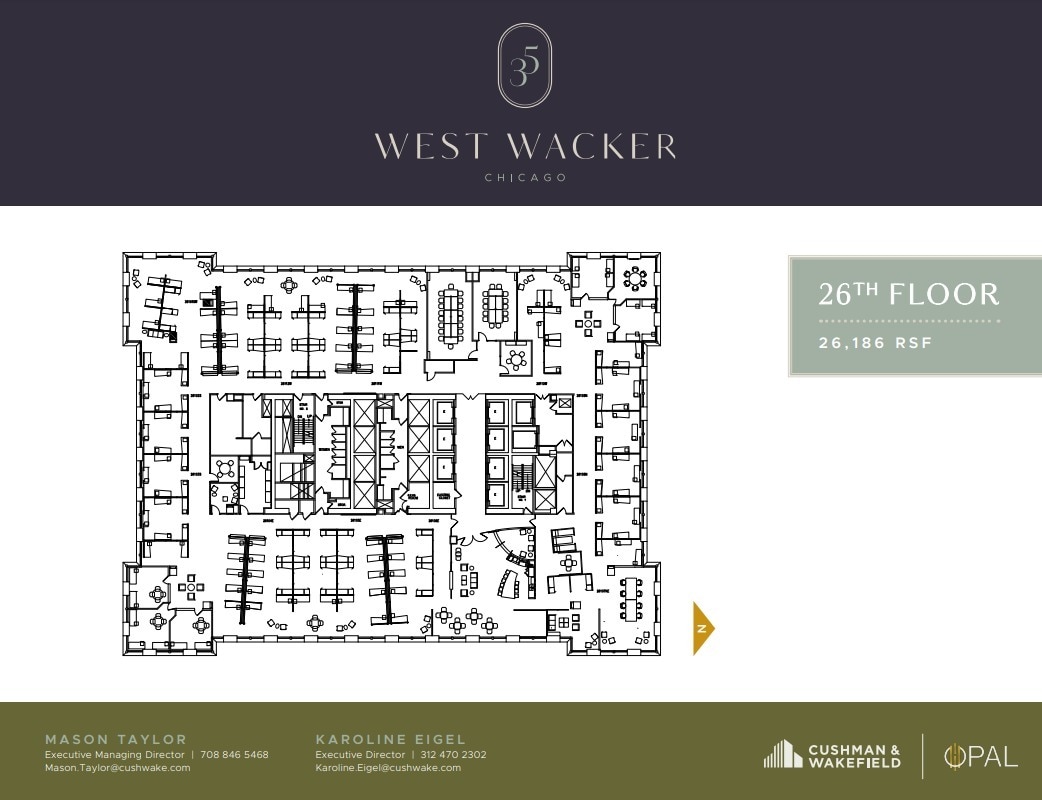 35 W Wacker Dr, Chicago, IL for lease Floor Plan- Image 1 of 1