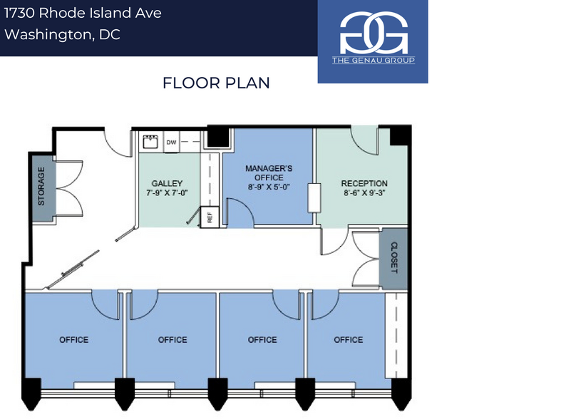 1730 Rhode Island Ave NW, Washington, DC for lease - Floor Plan - Image 2 of 15