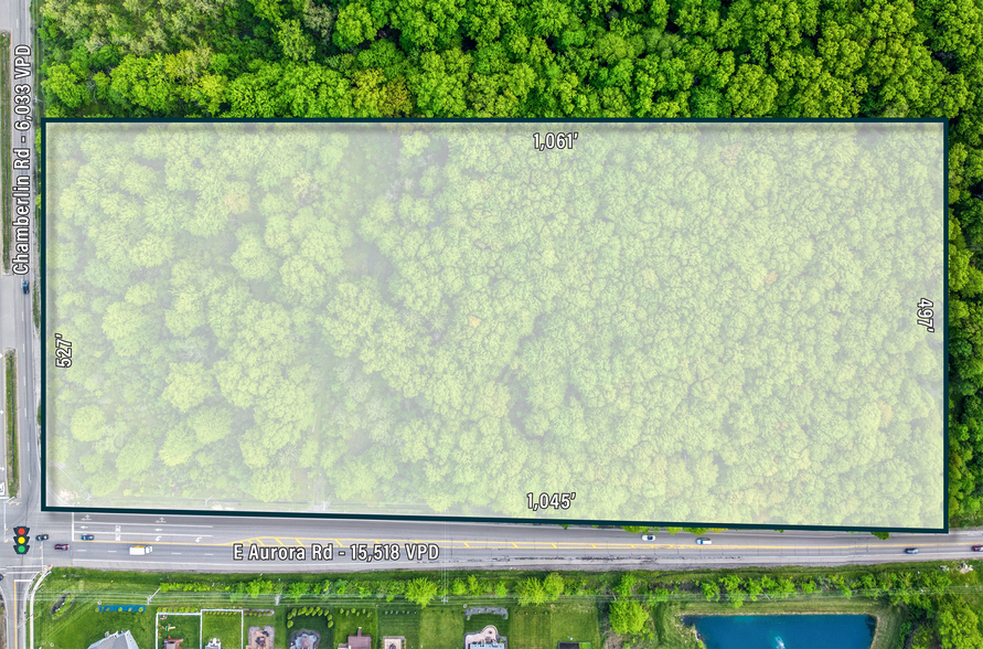 1876 E Aurora Rd, Twinsburg, OH for sale - Aerial - Image 3 of 4