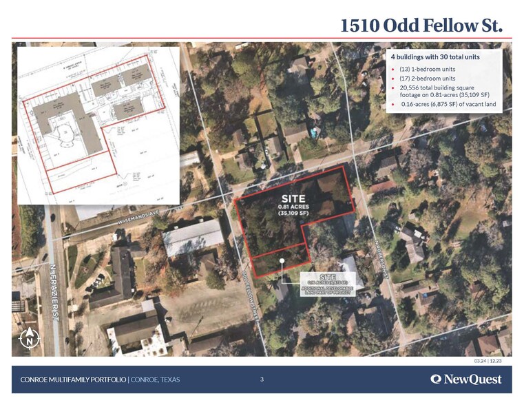 Conroe Multifamily Portfolio portfolio of 4 properties for sale on LoopNet.com - Site Plan - Image 2 of 6