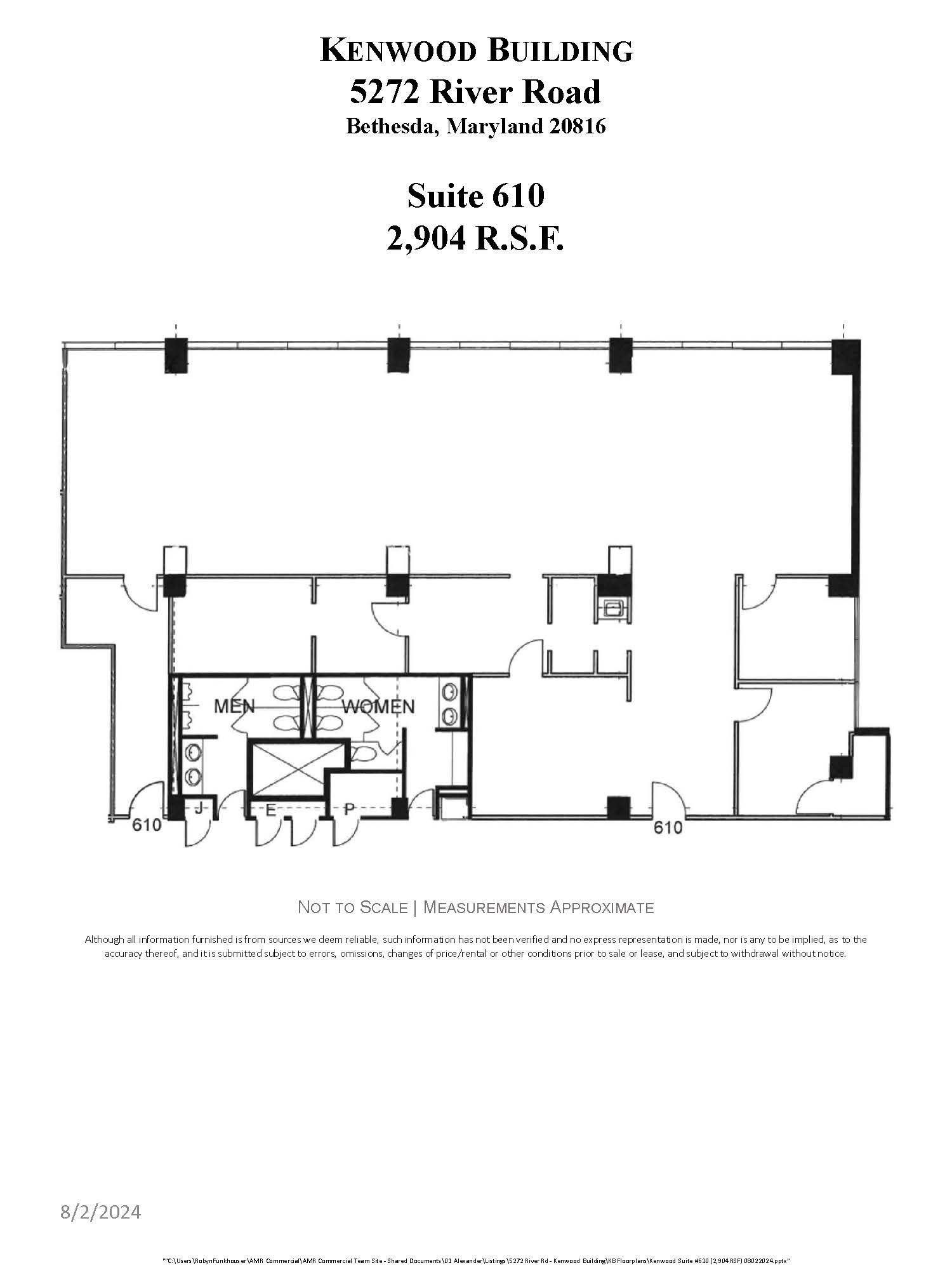 5272 River Rd, Bethesda, MD for lease Floor Plan- Image 1 of 1