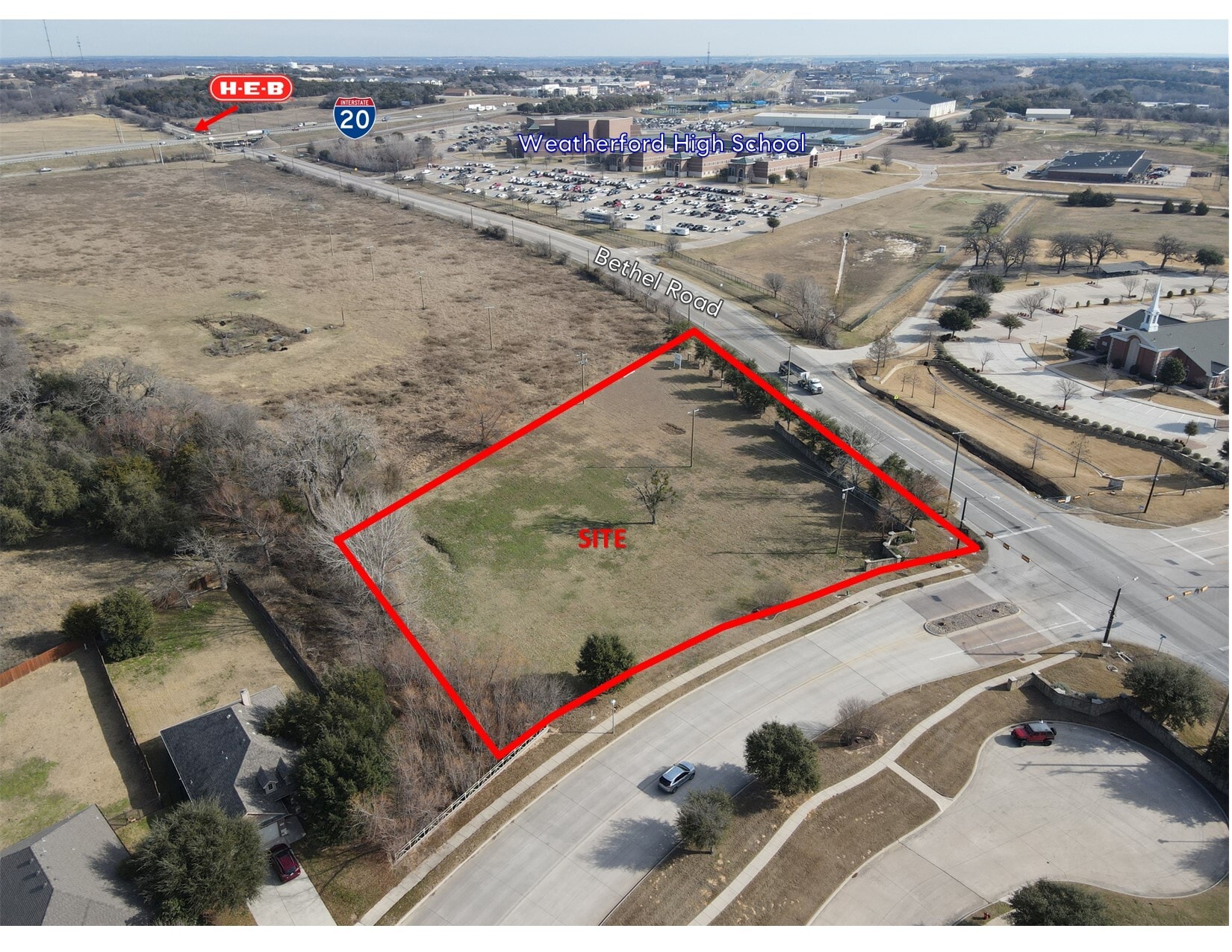 NEC Bethel Road & BB Fielder, Weatherford, TX for sale Primary Photo- Image 1 of 2