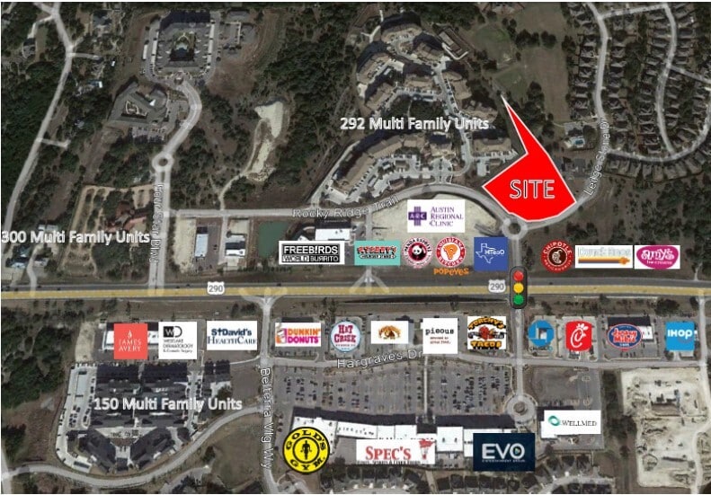 Rocky Ridge Trail and Ledgestone Drive, Austin, TX for lease - Aerial - Image 3 of 3