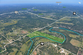 Onion Creek Lane, Driftwood, TX - aerial  map view