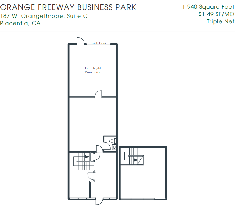 187 W Orangethorpe Ave, Placentia, CA for lease Floor Plan- Image 1 of 1