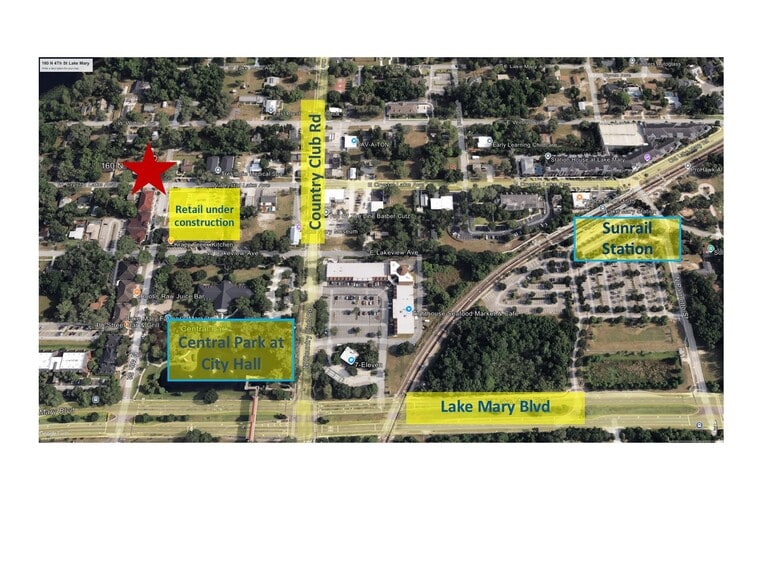 160 N 4th St, Lake Mary, FL for sale - Aerial - Image 2 of 14