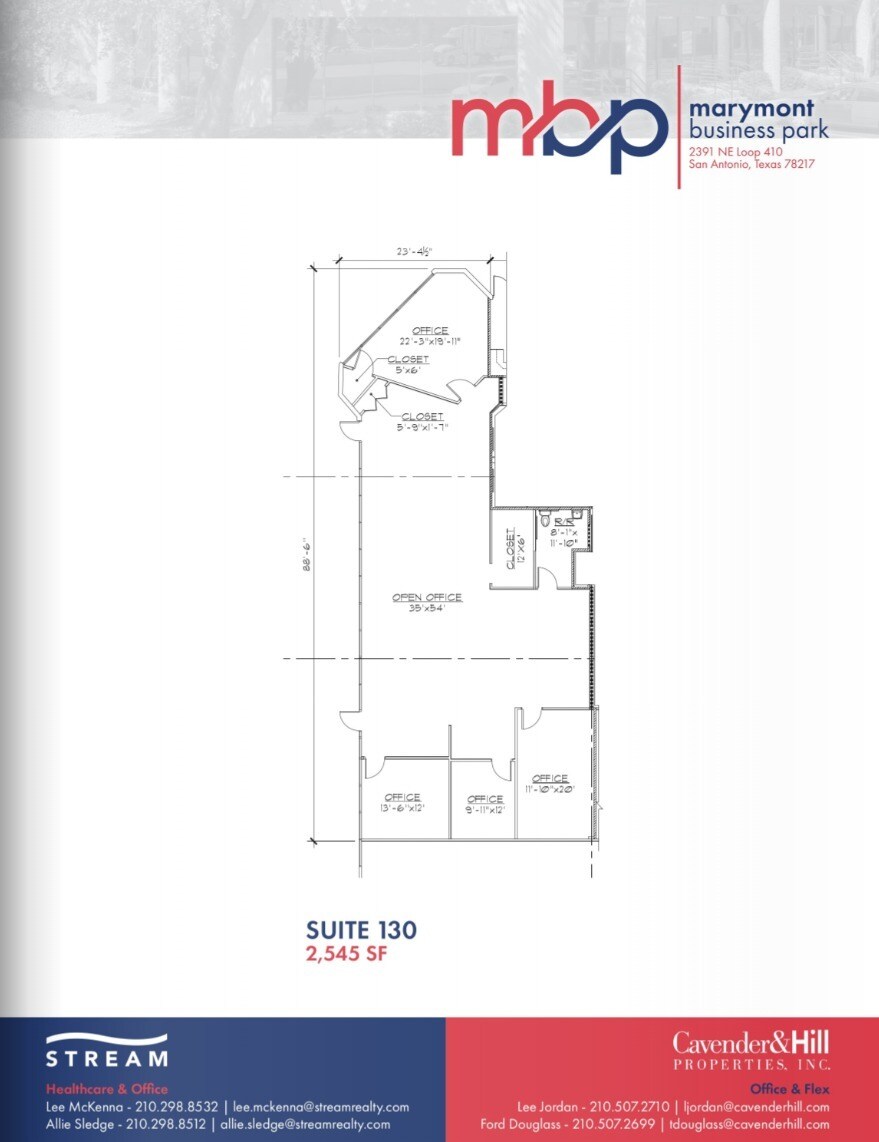 2391 NE Loop 410, San Antonio, TX for lease Floor Plan- Image 1 of 3