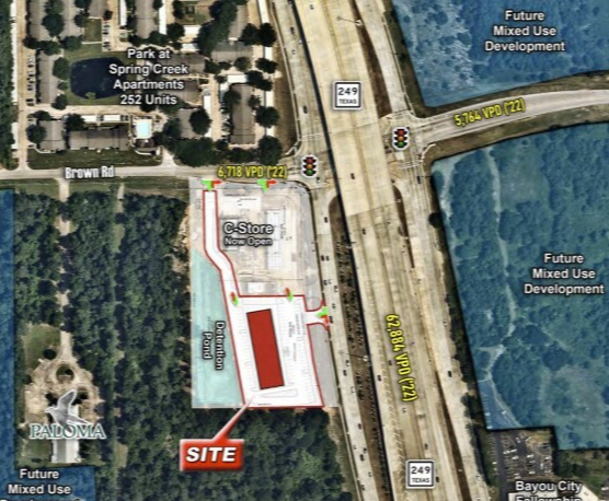 SWC Hwy 249 & Brown Road, Tomball, TX for lease - Site Plan - Image 1 of 3