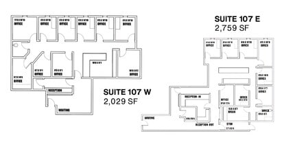 7555 E Osborn Rd, Scottsdale, AZ for lease Floor Plan- Image 1 of 2