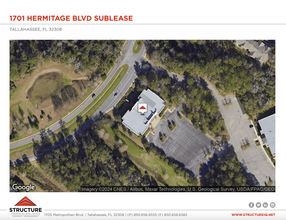 1701 Hermitage Blvd, Tallahassee, FL - aerial  map view - Image1