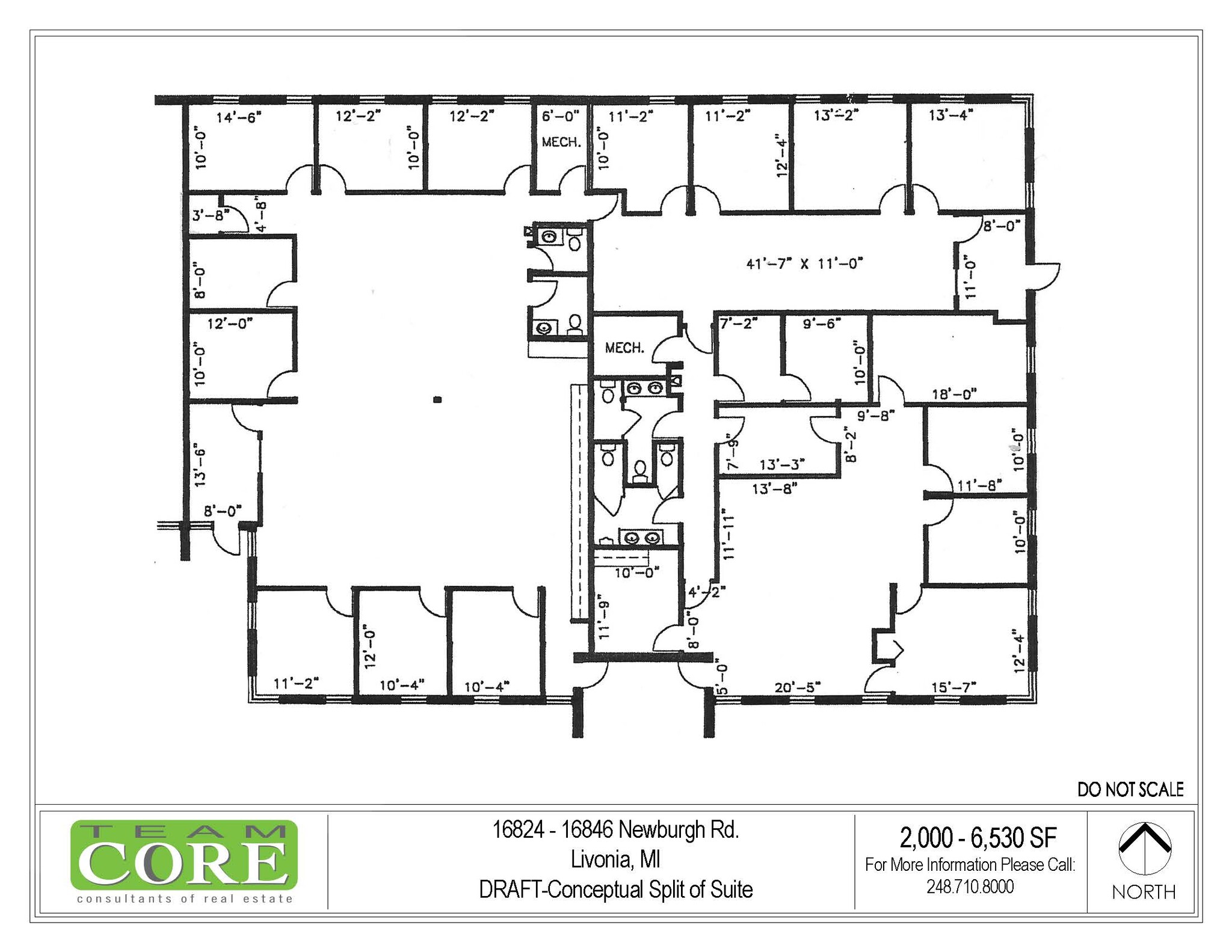 16826-16824 Newburgh Rd, Livonia, MI for sale Floor Plan- Image 1 of 1